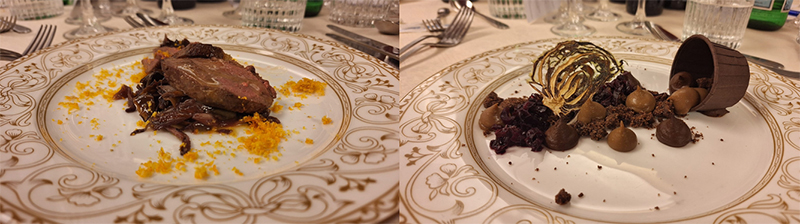 Da sinistra: Carezza d’anatra al radicchio IGP di Verona e Terradicchio in giardino